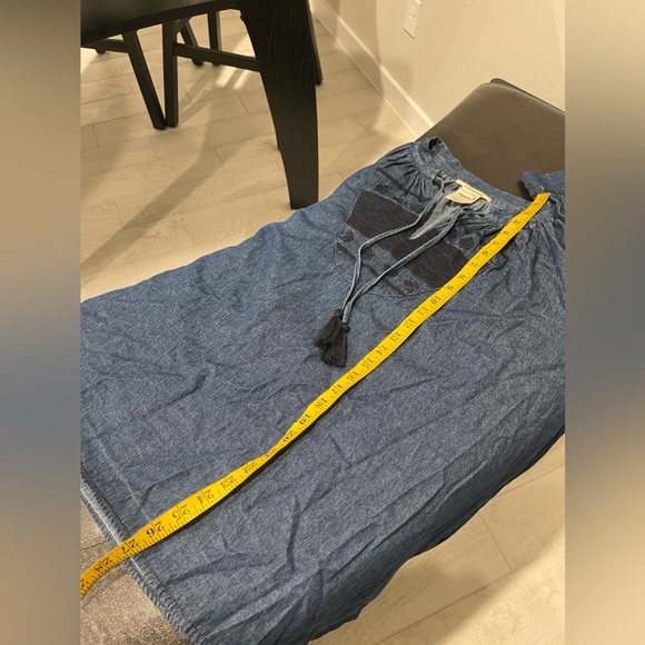 Anthropologie Ne Quittez Pas Hallie Chambray embroidered blouse - Picture 8 of 10